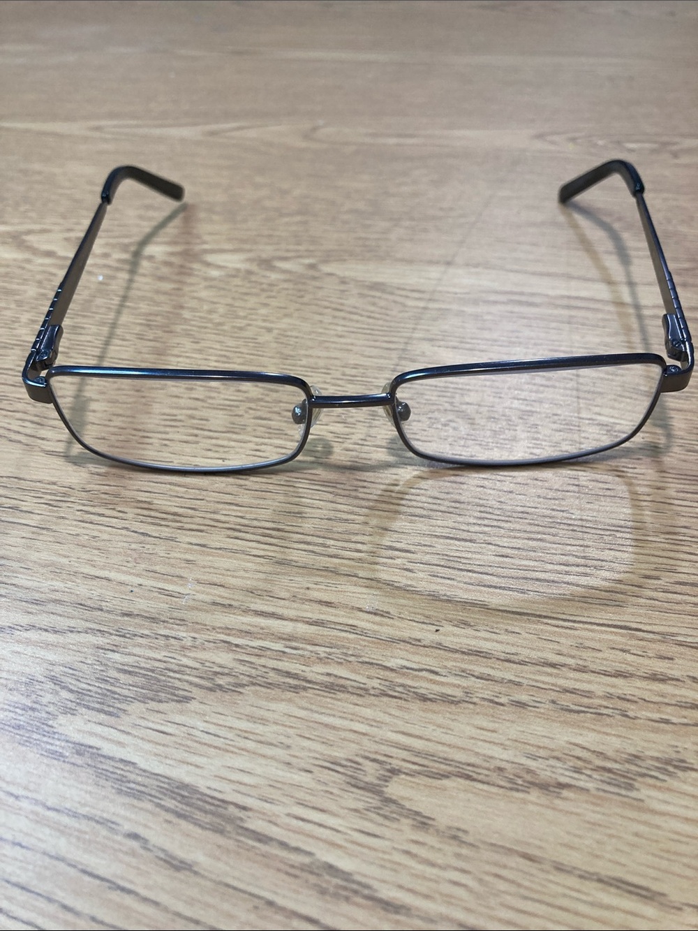 New Balance Men's Rectangular Metal Glasses - Gunmetal